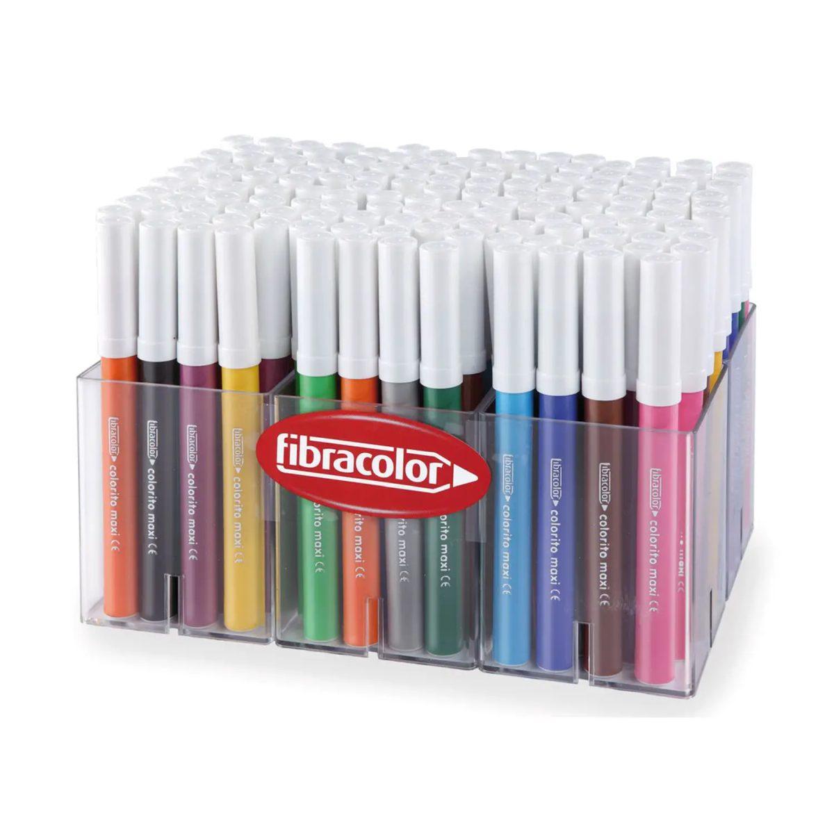 Fibracolor colorito maxi - pennarelli punta grossa - multiscatola 144 pz