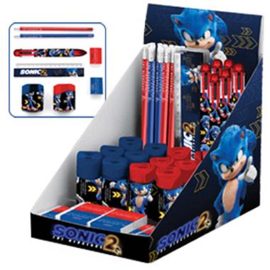 Sonic 2 the hedgehog - penna 6 colori