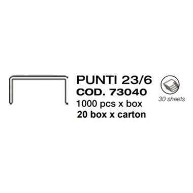 Molho leone - punti per alti spessori 23/6 - 1000 pz