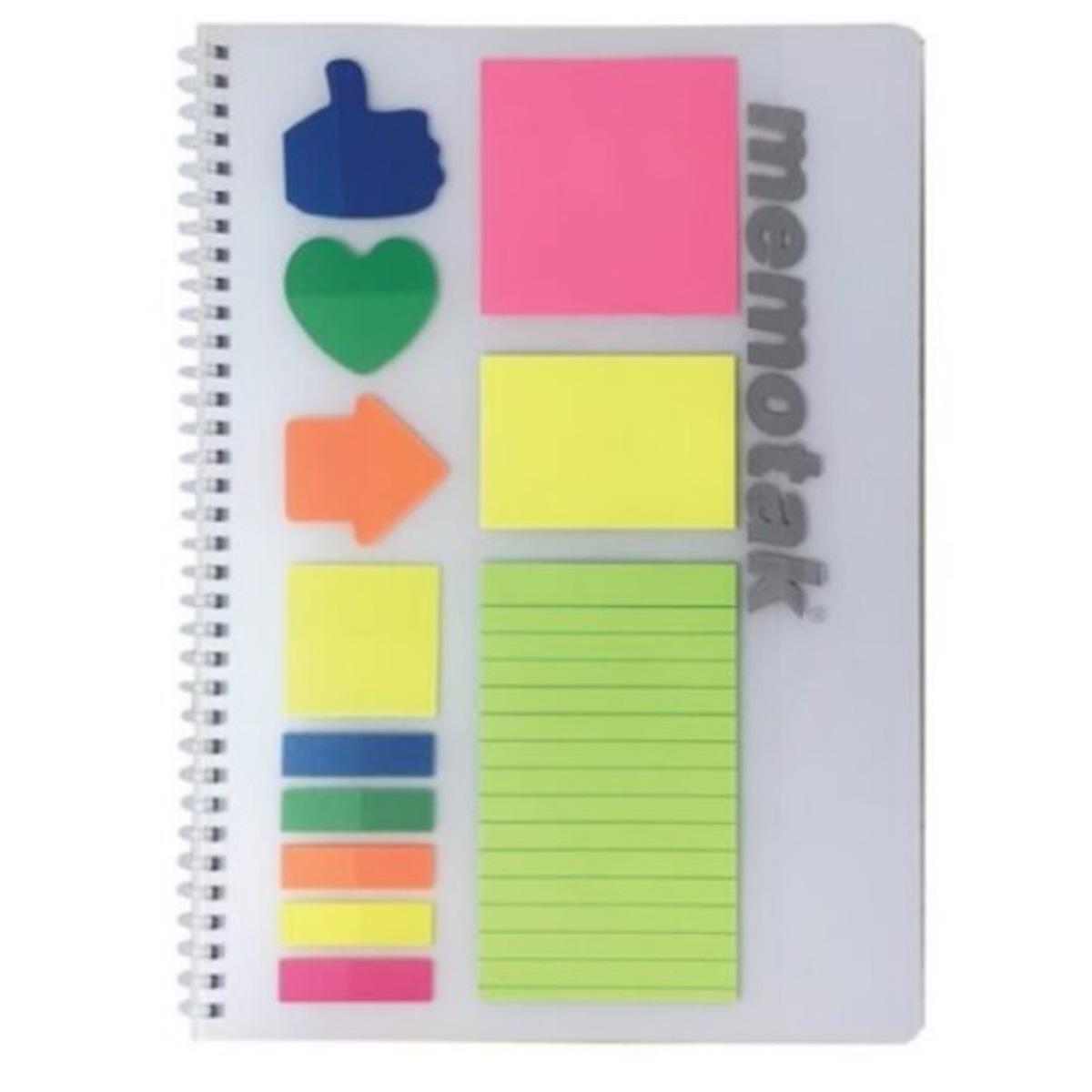 Memotak - maxi spiral memotak ppl 80 ff 80gr + sticky notes