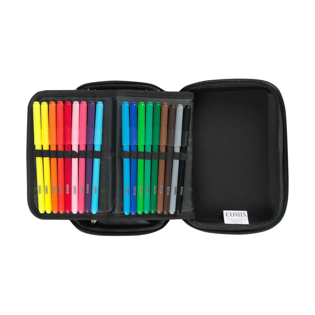 Astuccio rigido maxi 1 zip con corredo classic comix