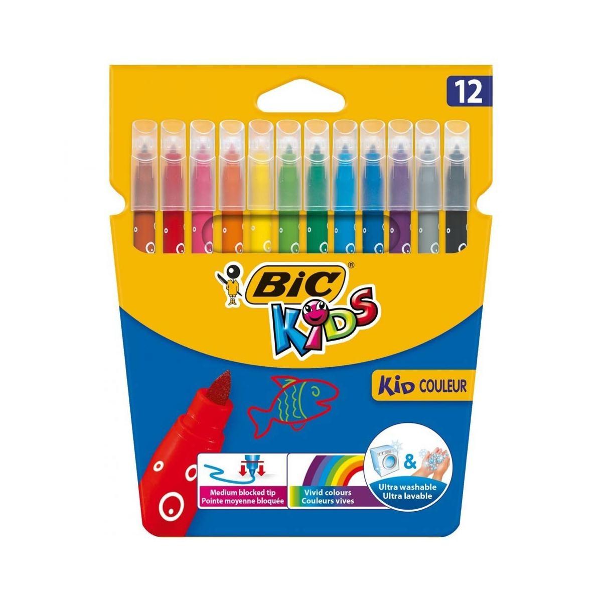 Bic kids pennarelli punta fine  - 12 pz