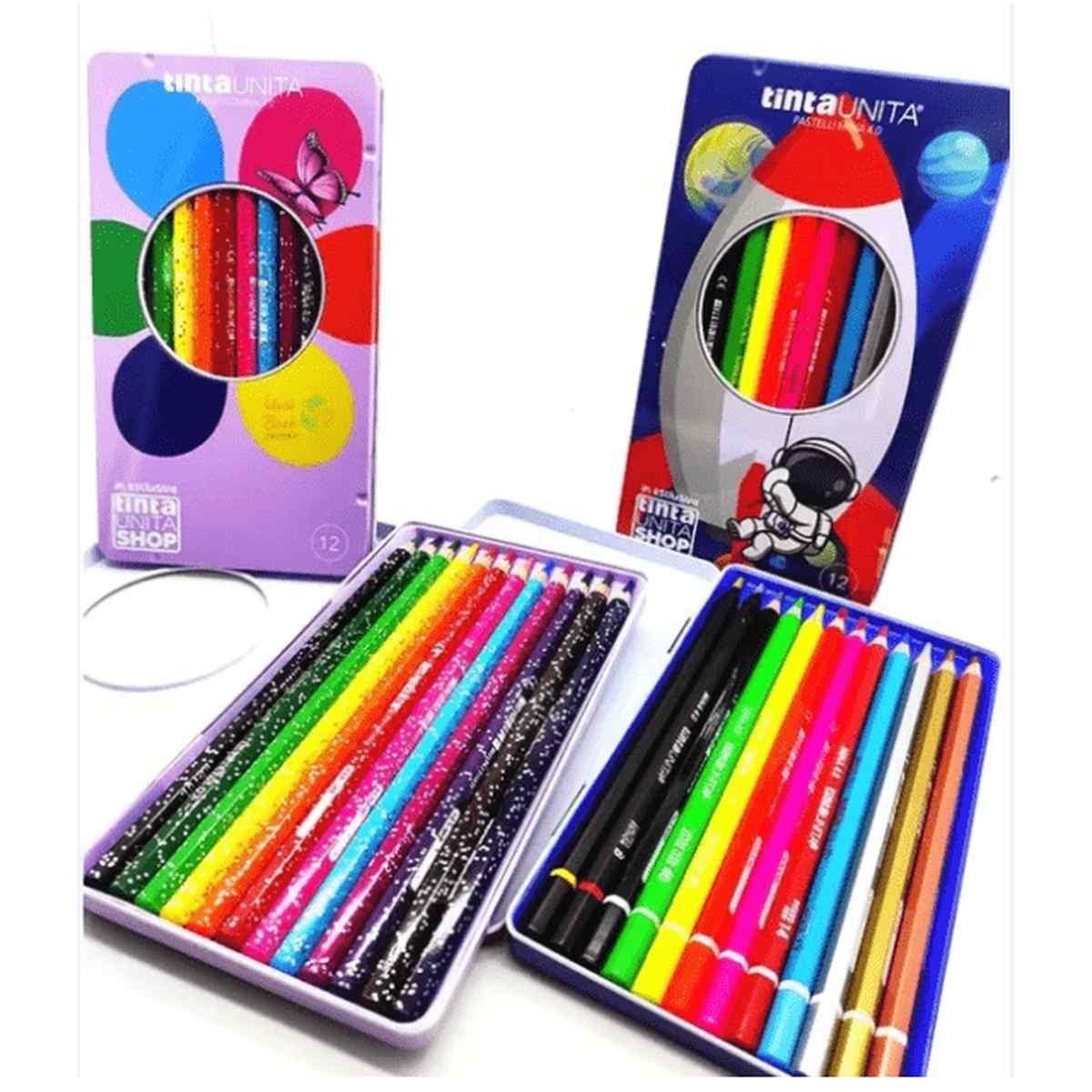 Tintaunita pastelli mina Ø 4.0 mm - scatala metallo 12 pz