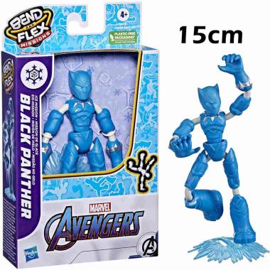 Personaggi bend and flex ice mission black panther avengers