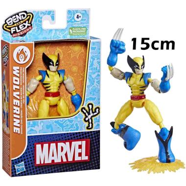 Personaggi bend and flex wolverine fire mission avengers