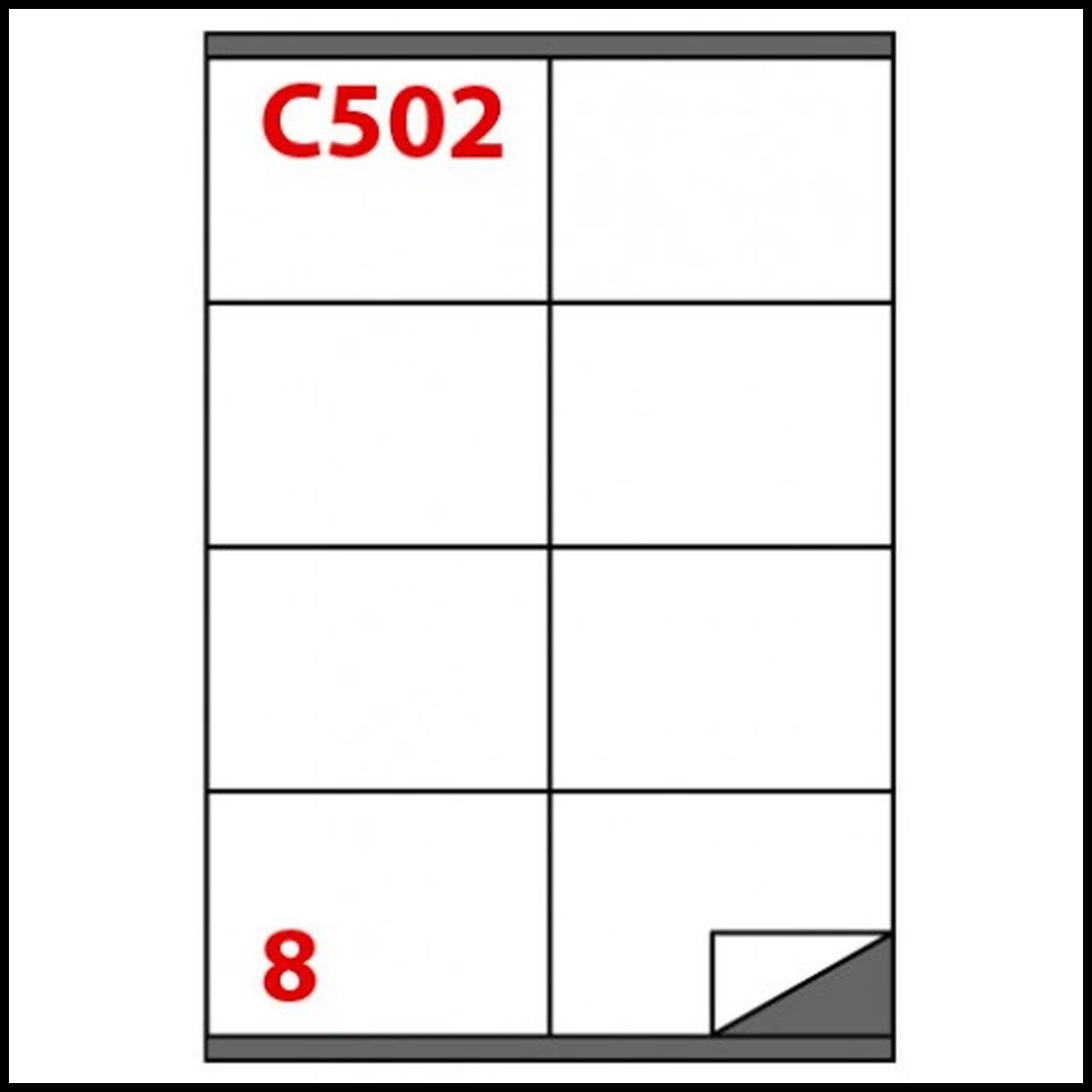 Markin - 800 etichette adesive bianche permanenti senza margini (105 x 72 mm)