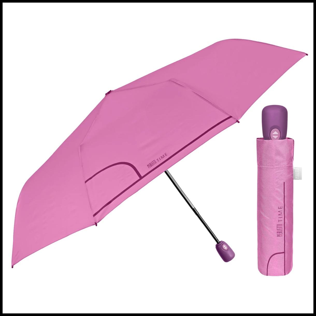 Ombrello apri e chiudi automatico tinta unita perletti