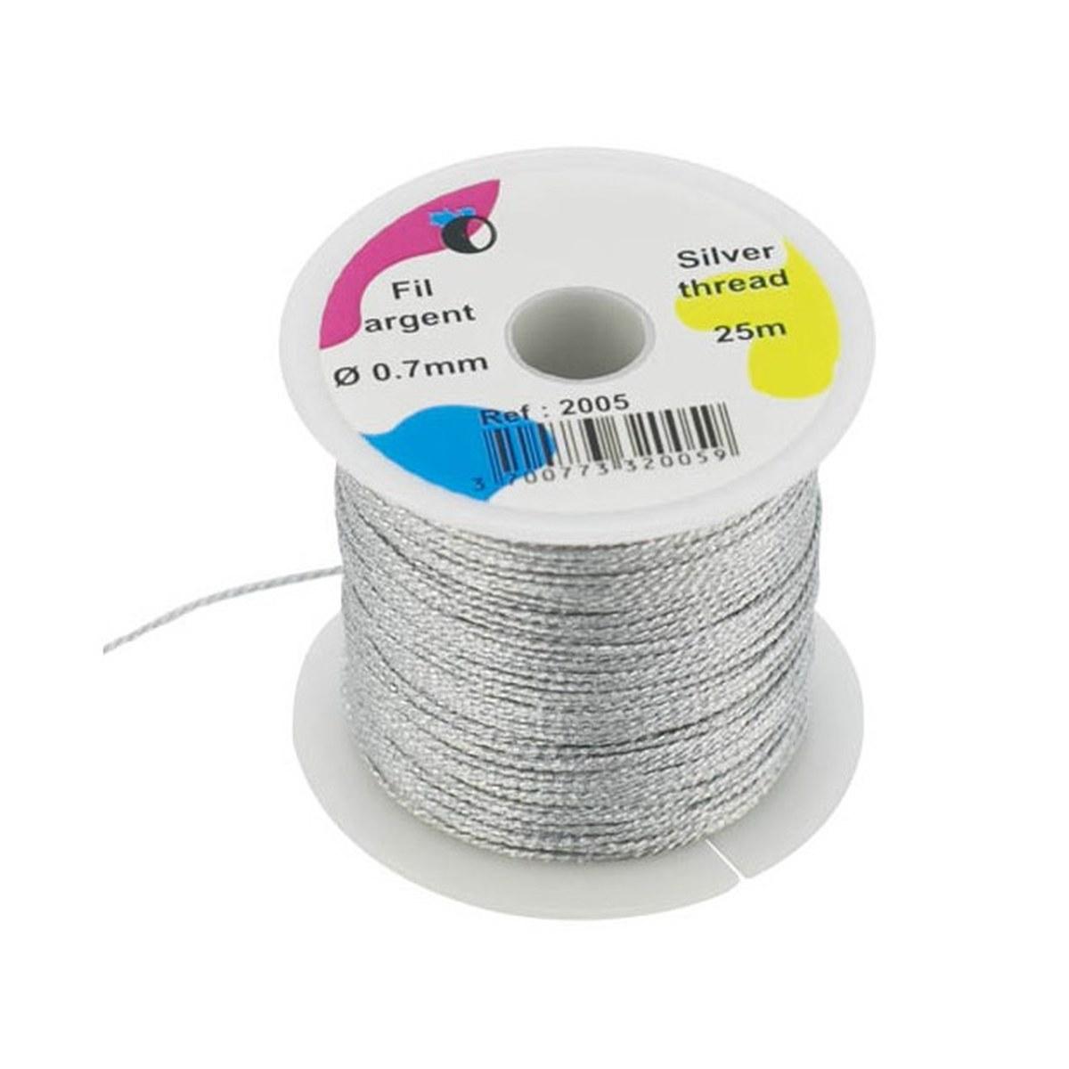 Cordoncino colori metallizzati - Ø 0,7 mm x 25 mt