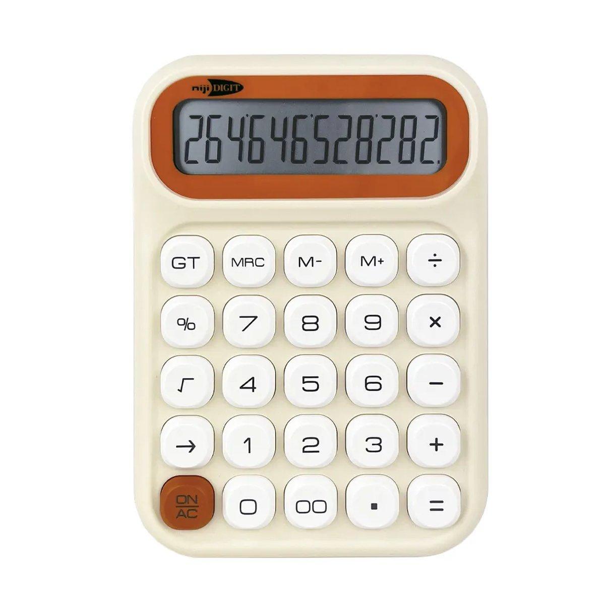 Calcolatrice da tavolo con dettagli bicolore 12 cifre