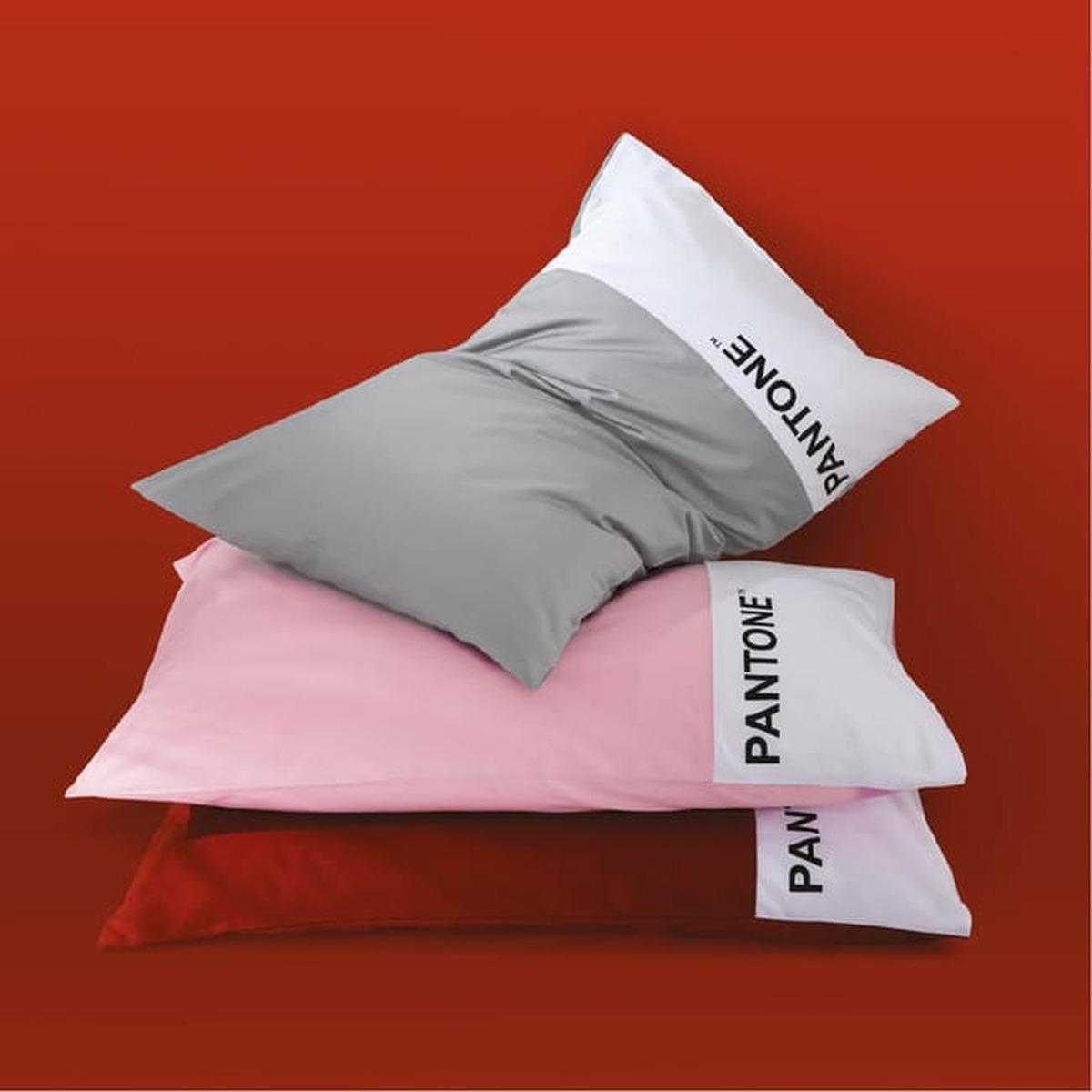 Pantone - federe cuscino letto con patella  - 50 x 80cm - 100% cotone