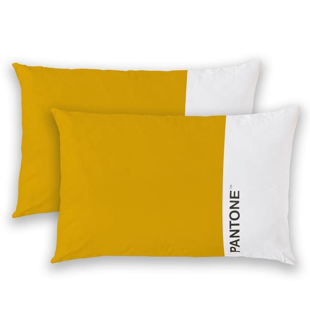 Pantone - federe cuscino letto con patella  - 50 x 80cm - 100% cotone