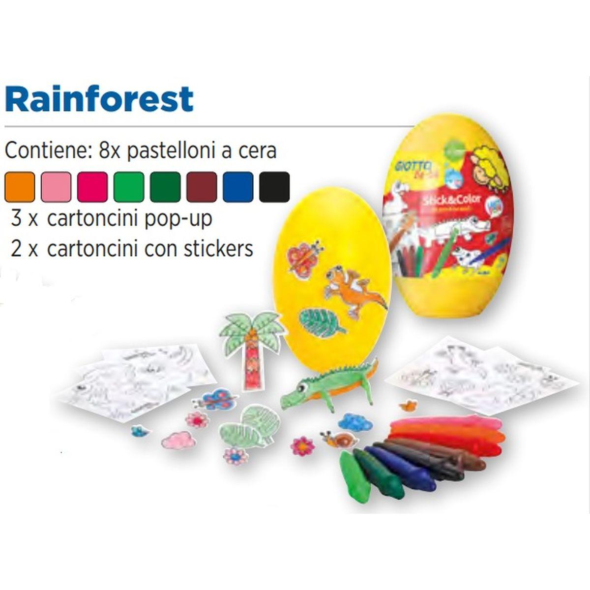 Stick & color eggs set giotto be-be'