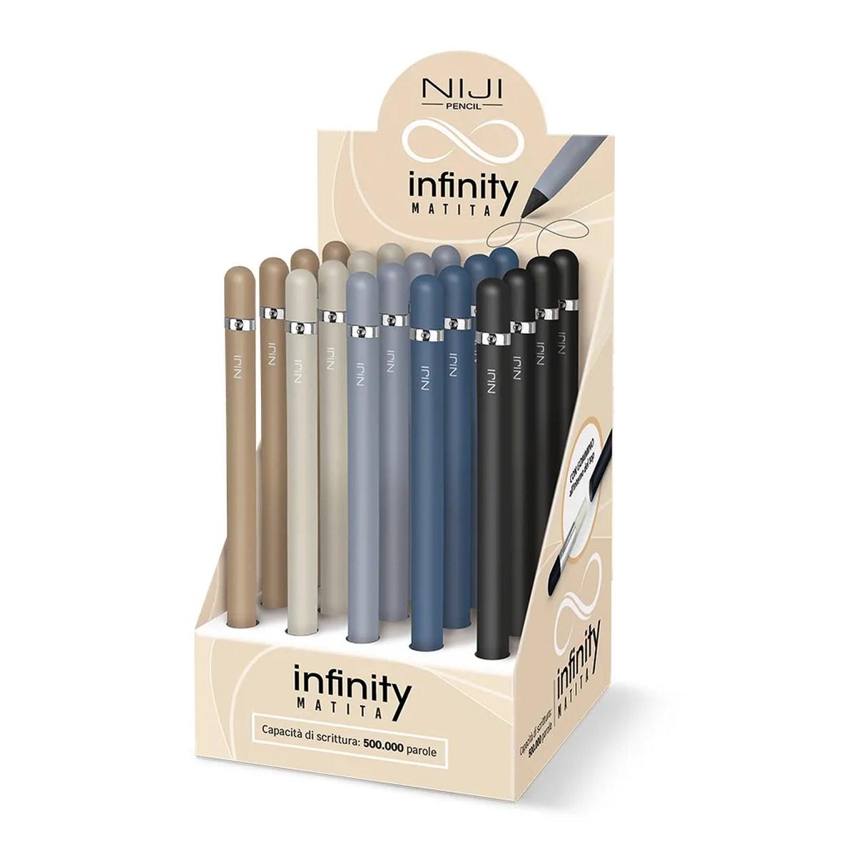 Lebez matita infinity con impugnatura soft touch e gommino allinterno del top