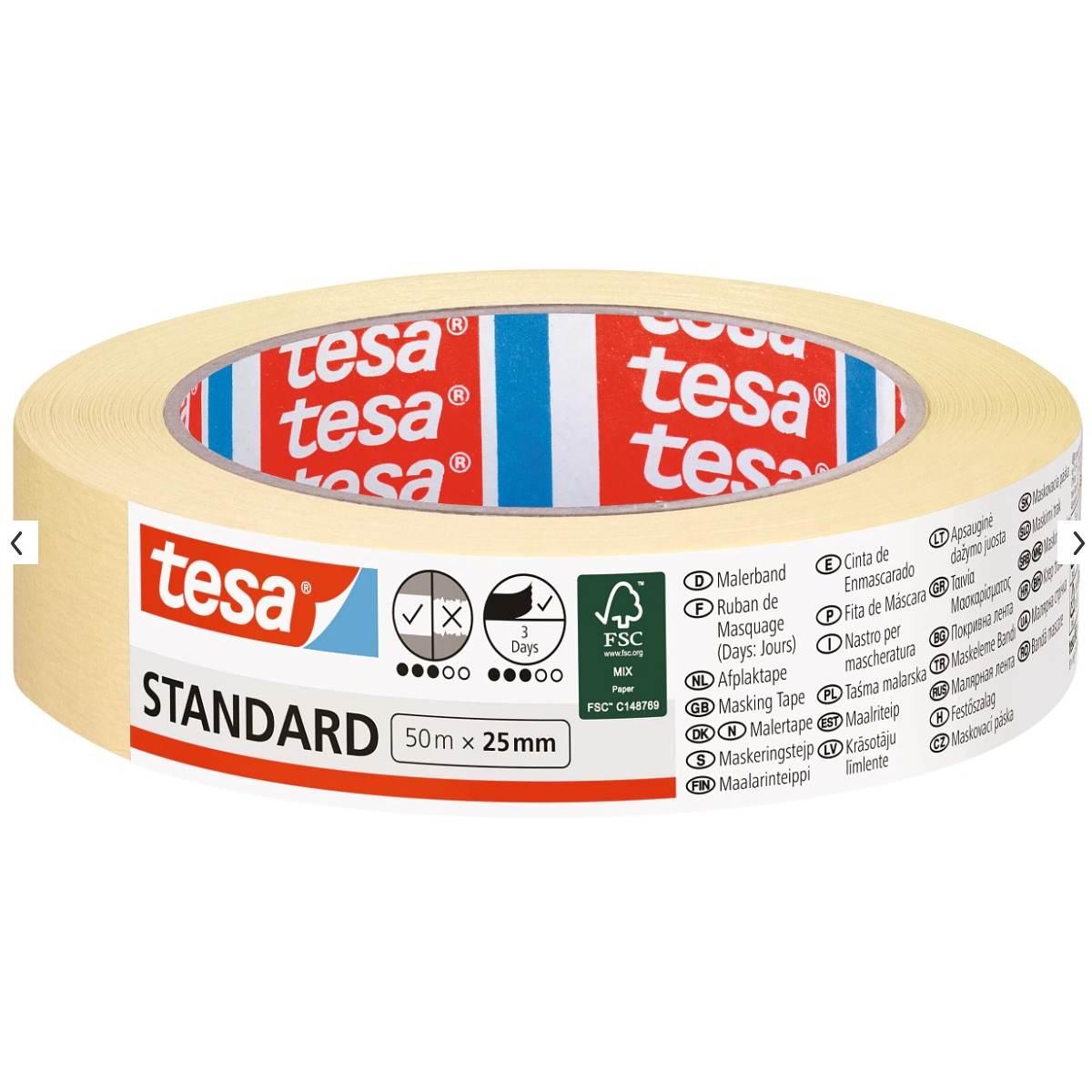 Tesa® nastro per mascheratura standard 50 m x 25 mm