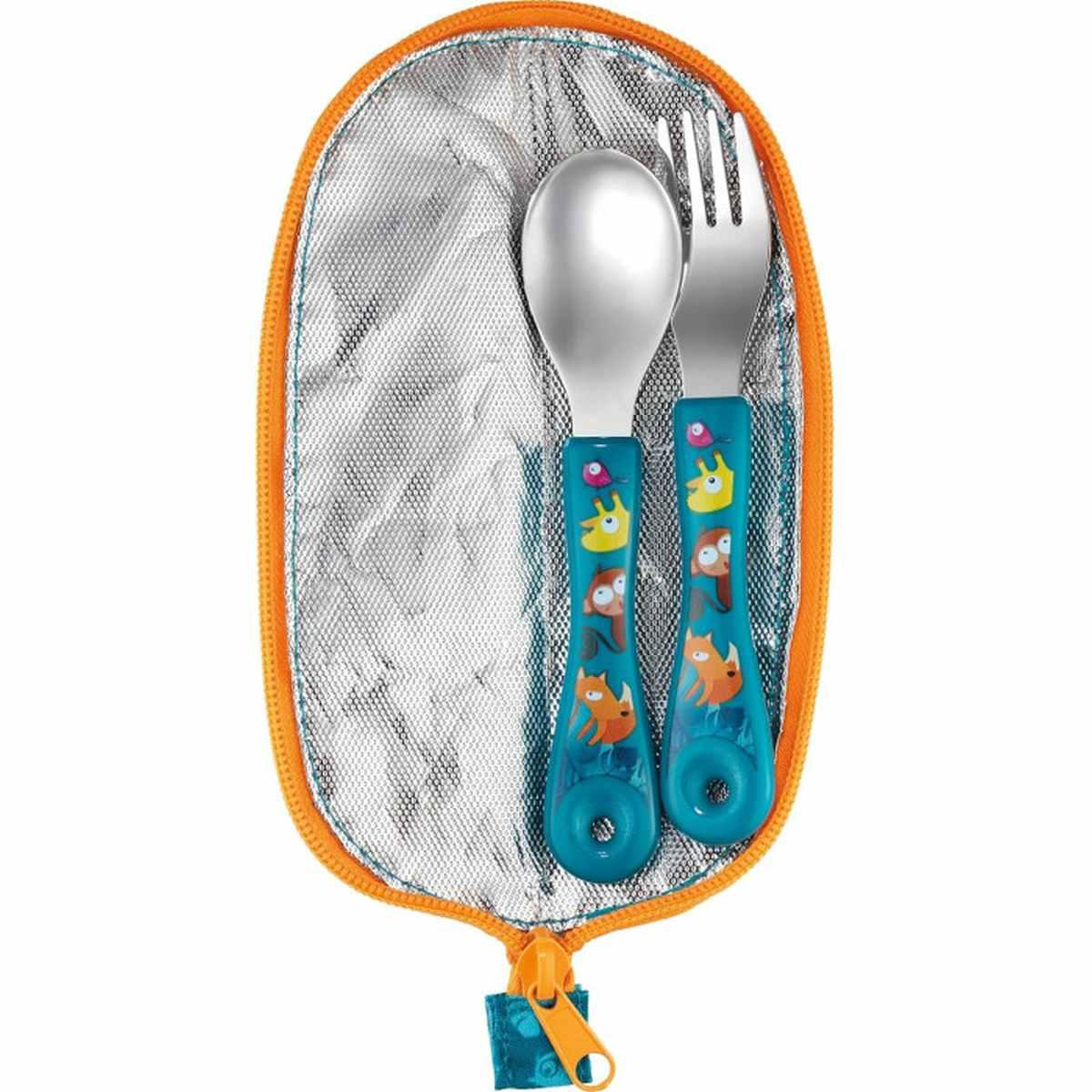 Kit 2 posate con astuccio concept miniz jungle fever maped