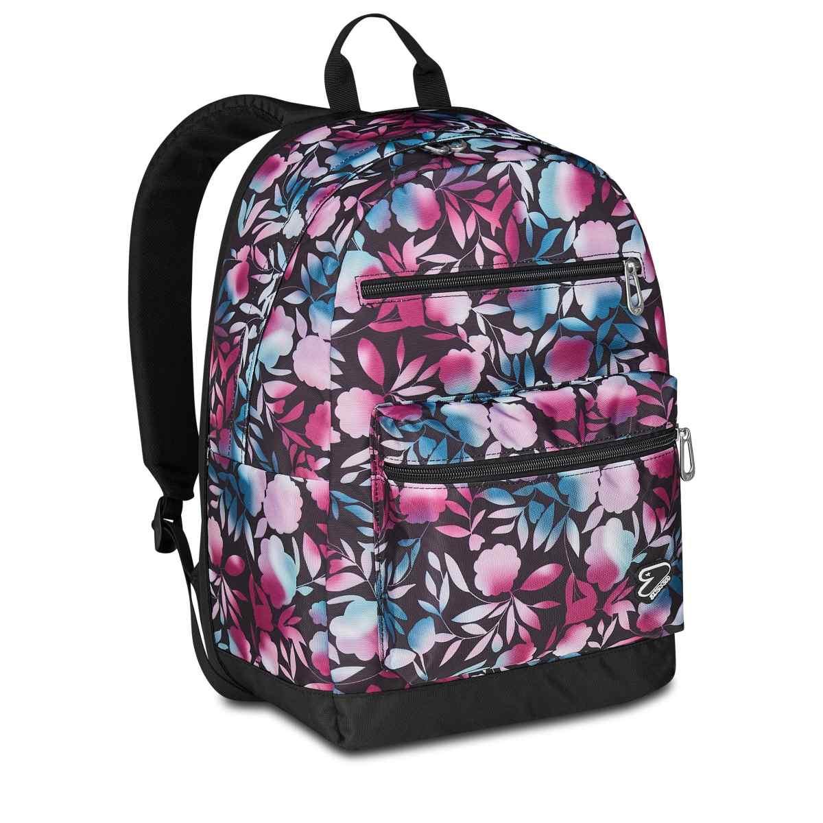 Zaino seven® reversibile con earphones wireless - water flowers