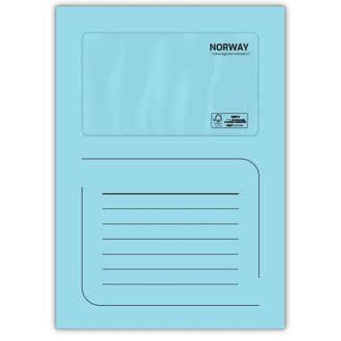 Cartelle norway 220 x 310 mm con finestra 100 x 170 mm - 50 pz