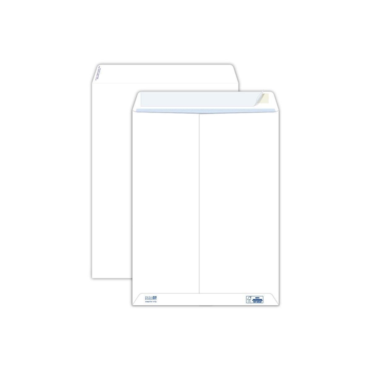 Buste a sacco fondo piatto 250 x 353 mm competitor strip 80 gr - pack 20 pz