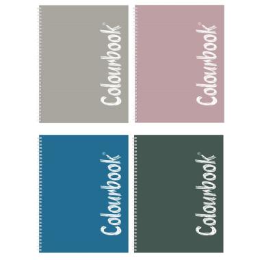 Quaderno a4 spiralato + fori 150 fogli wild colourbook