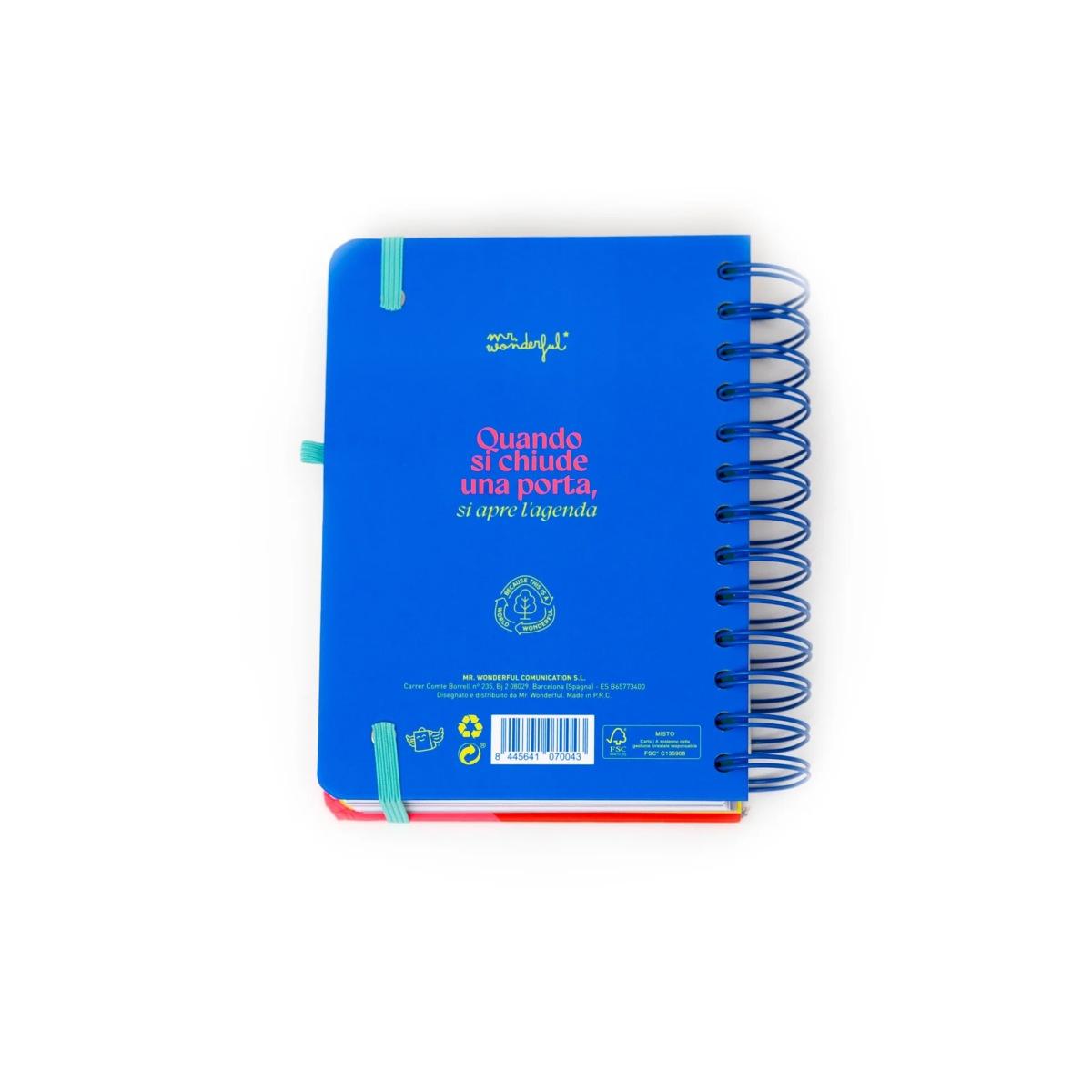 Agenda wonder piccola 2026 giornaliera - quando si chiude una porta, si apre l'agenda