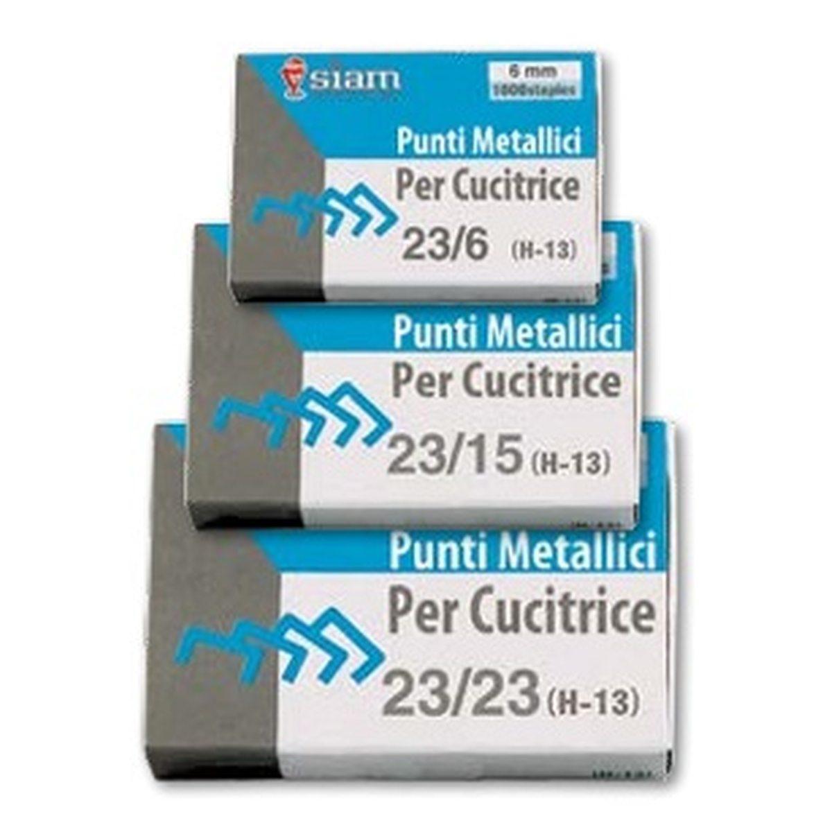 Siam punto metallico per cucitrice 23/15 (70-120 ff)