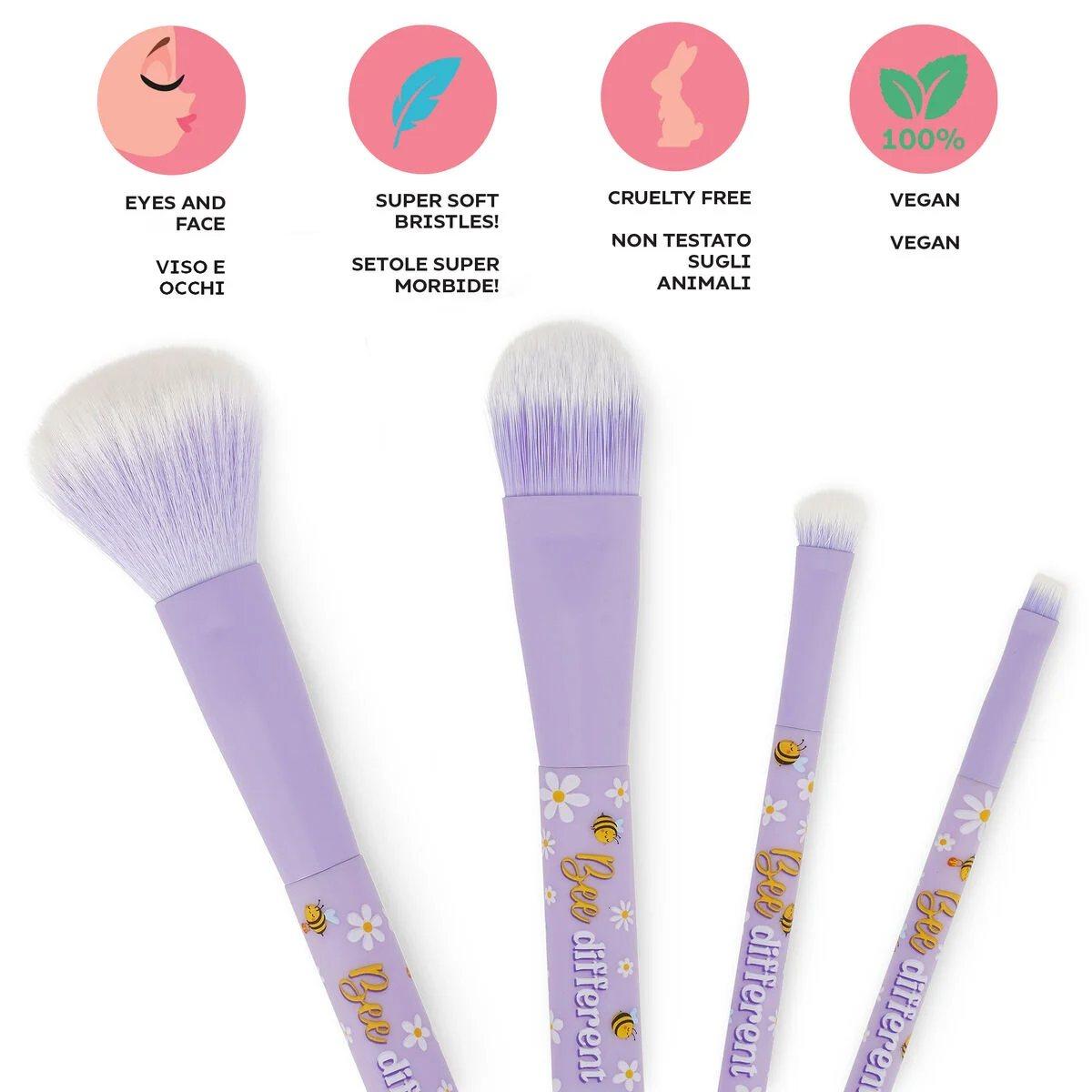 Legami - oh my glow! - set di 4 pennelli per il trucco