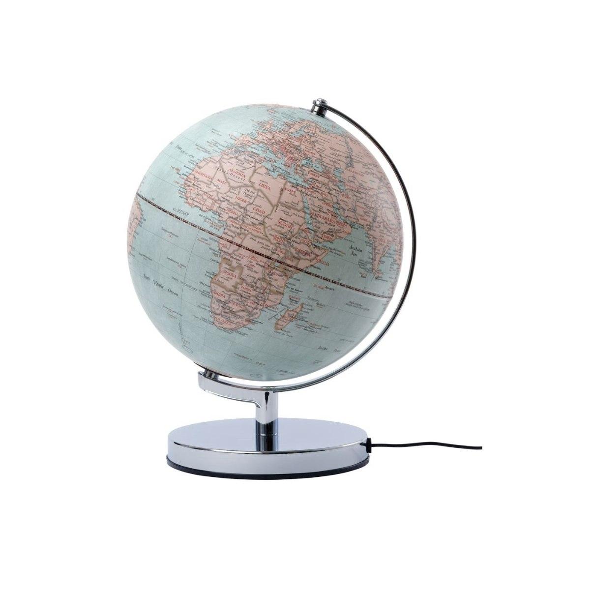 Mappamondo a luce terra antique light (se01014) - Ø250mm/alt.320mm