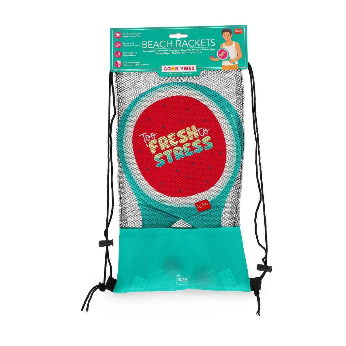 Legami beach rackets - neoprene - watermelon