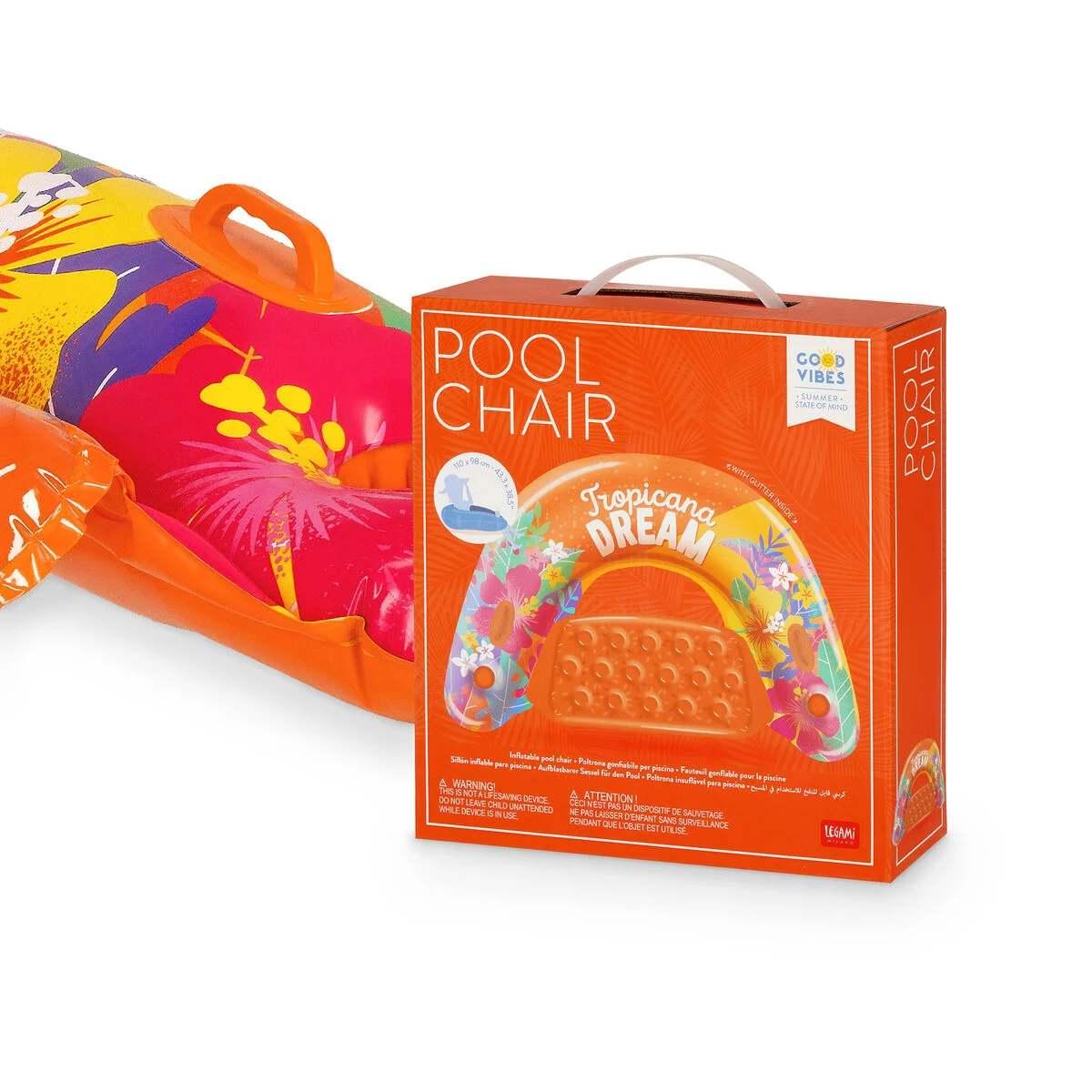 Legami pool chair water float - tropicana dream