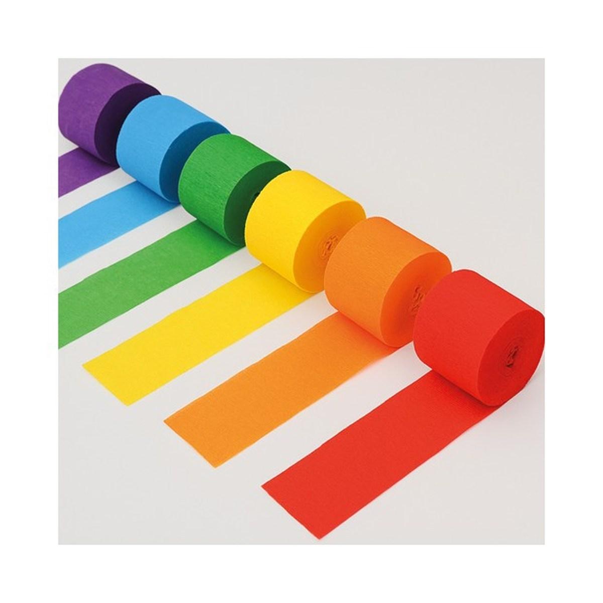 Deco carta crespa 10 strisce mt. 10 x 5 cm
