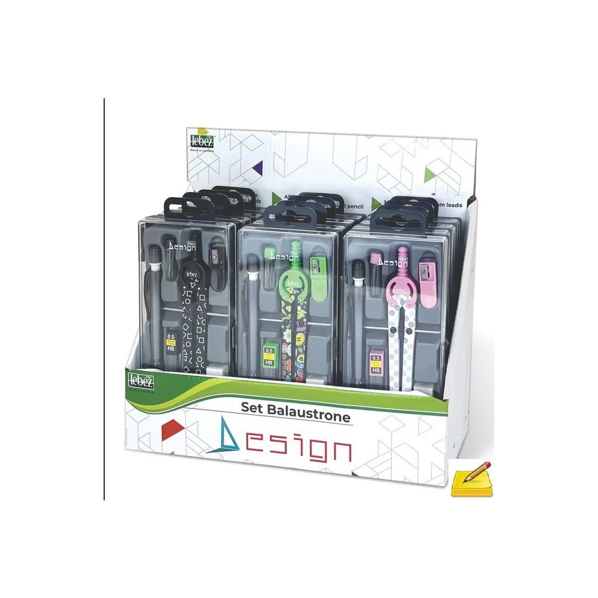 Lebez balaustrone micrometrico in metallo completto di accessori