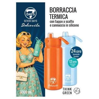 Borraccia termica seven days dolce vita vintage 1000 ml