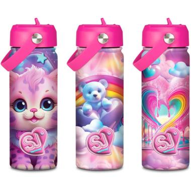 Sj borraccia termica 500 ml con cannuccia sj gang girl
