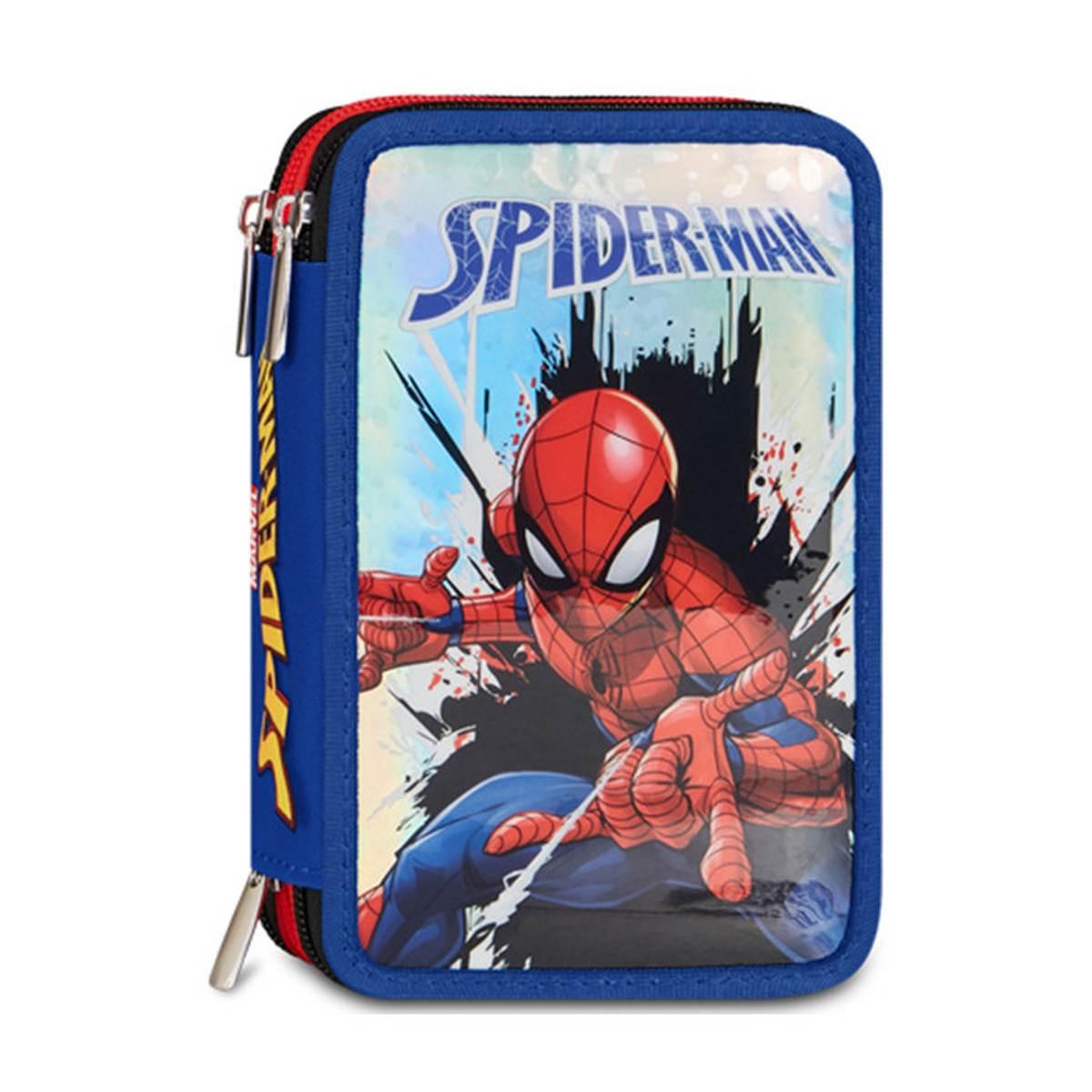 Astuccio 3 zip con corredo spider-man back to climbing