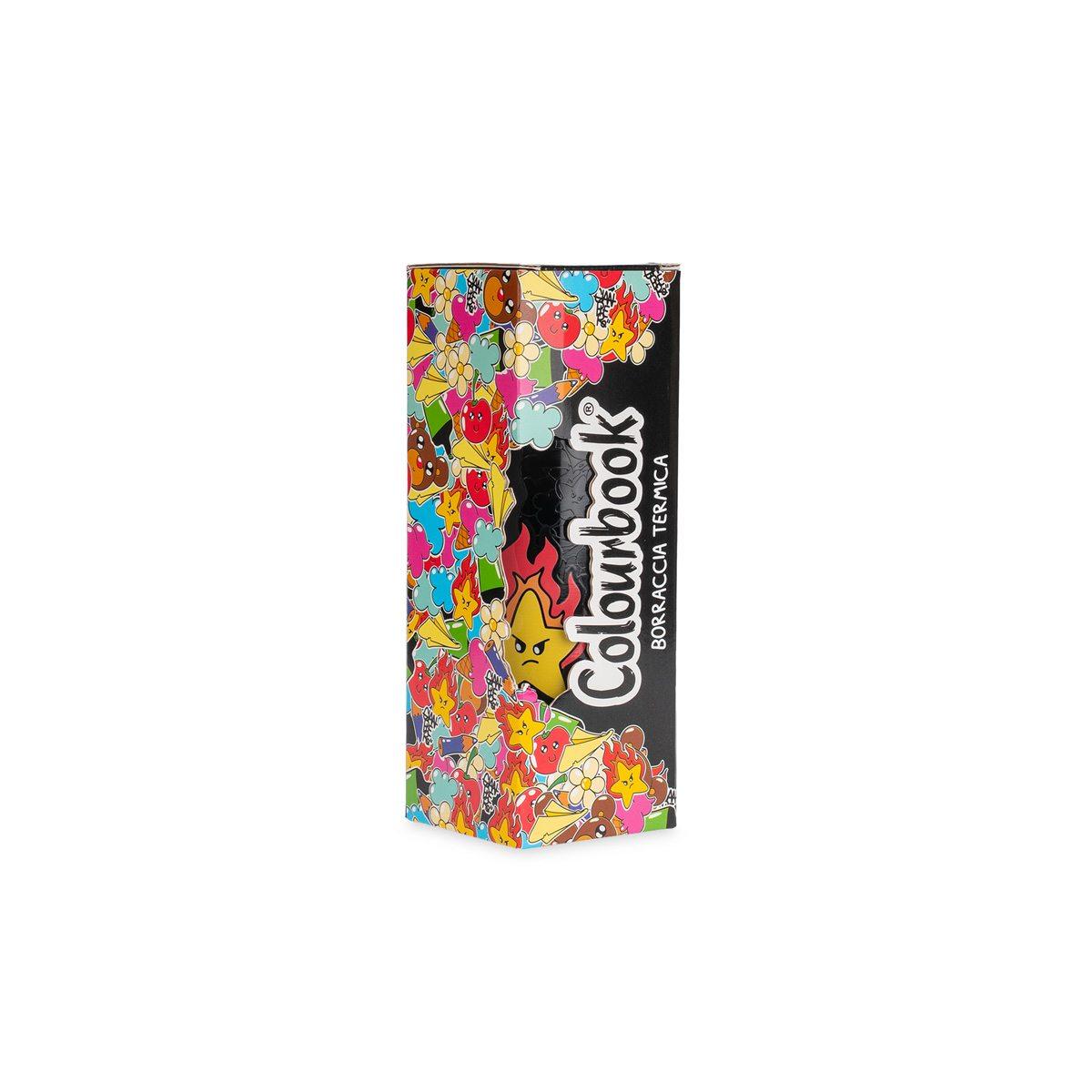 Borraccia termica gianpiero x colourbook 550ml inox