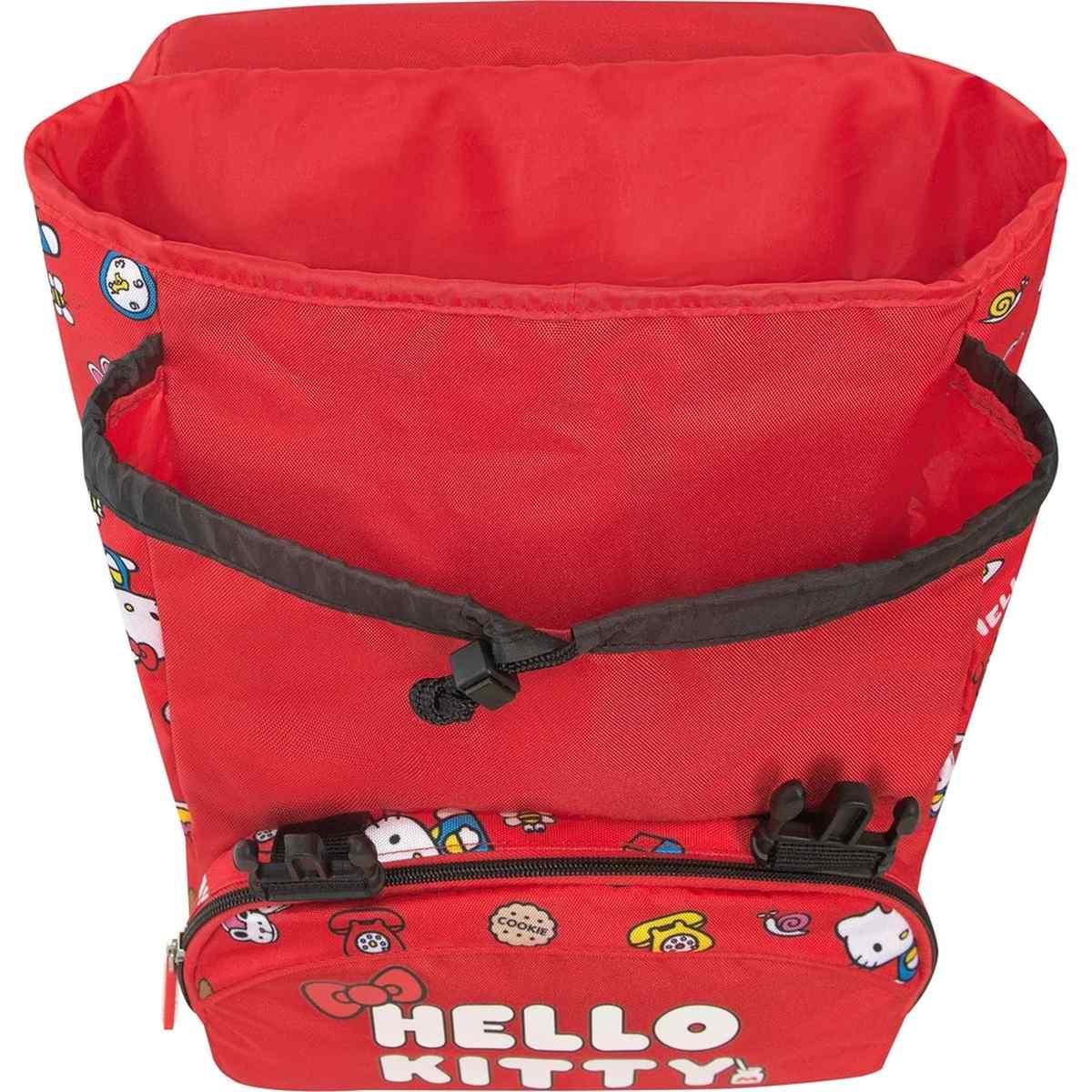 Zaino organizzato hello kitty - rosso