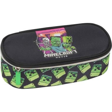 Astuccio ovale minecraft nero/verde