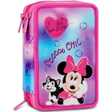 Astuccio 3 zip con corredo minnie
