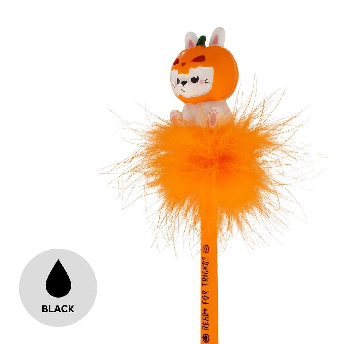 Penna a sfera luminosa - pumpkin bunny - writing is magic