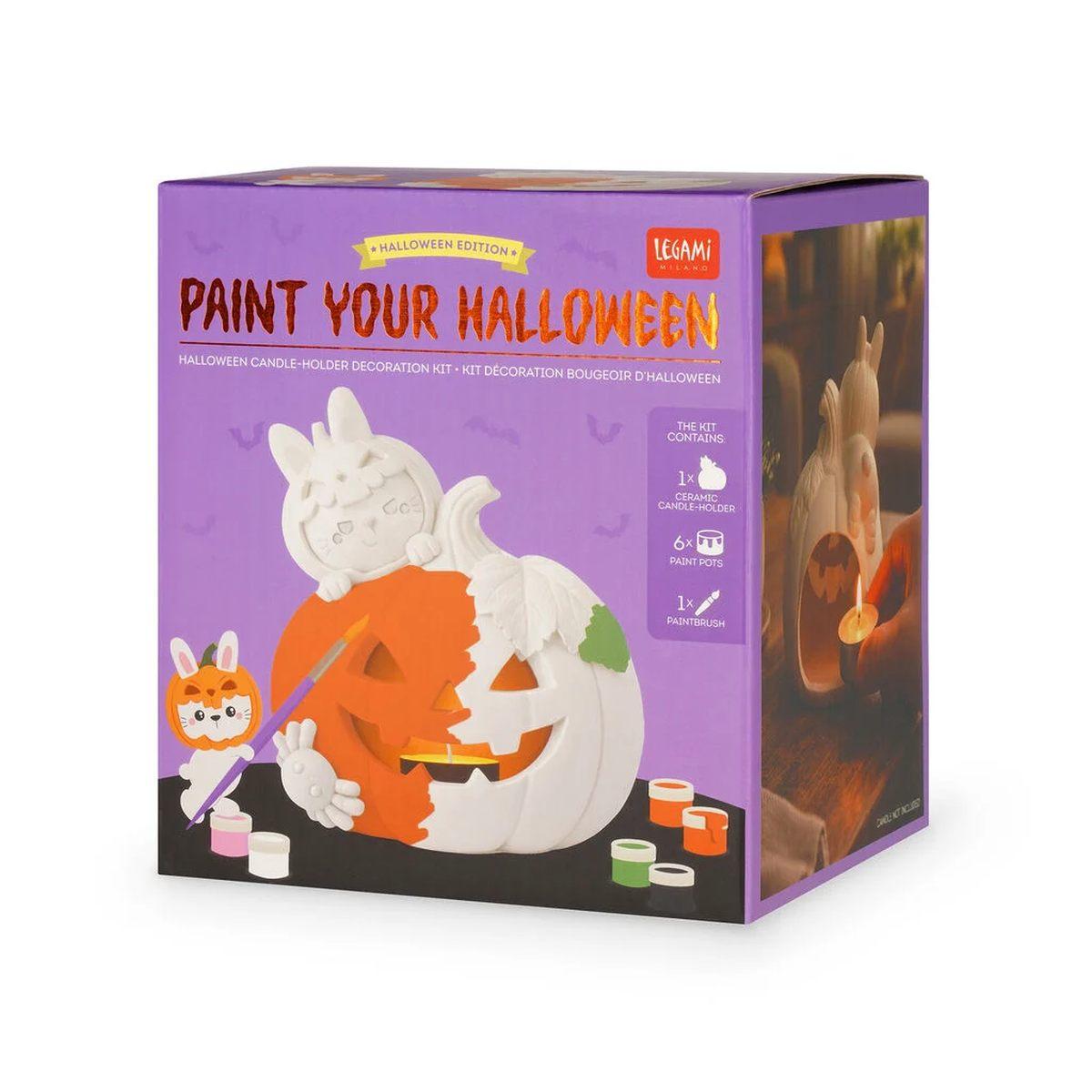 Legami kit decorazione portacandela di halloween - paint your halloween