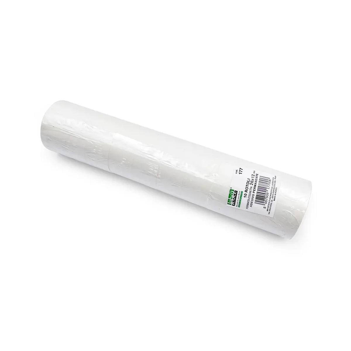 Lebez - rotolo da 1.000 etichette per prezzatrice - permanenti - 26 x 12 mm - 10 pz