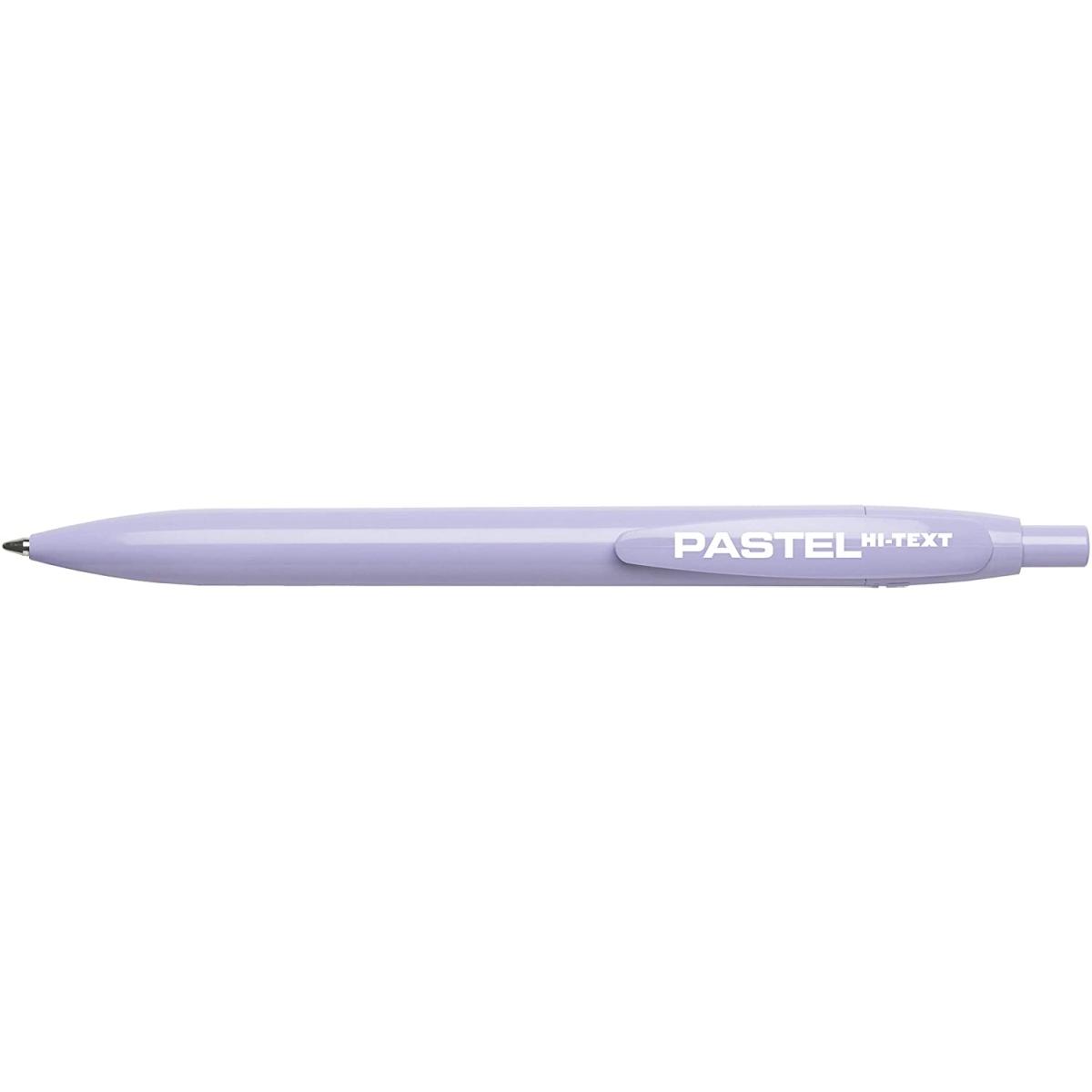 Hi-text matic pastel 906 - penna a scatto - tratto 1 mm - inchiostro blu