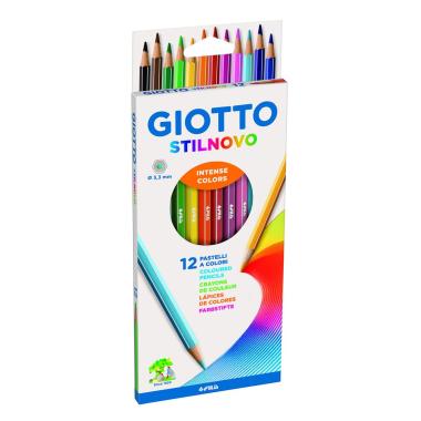 Giotto stilnovo - confezione da 12 pastelli colorati mina Ø 3,3 mm