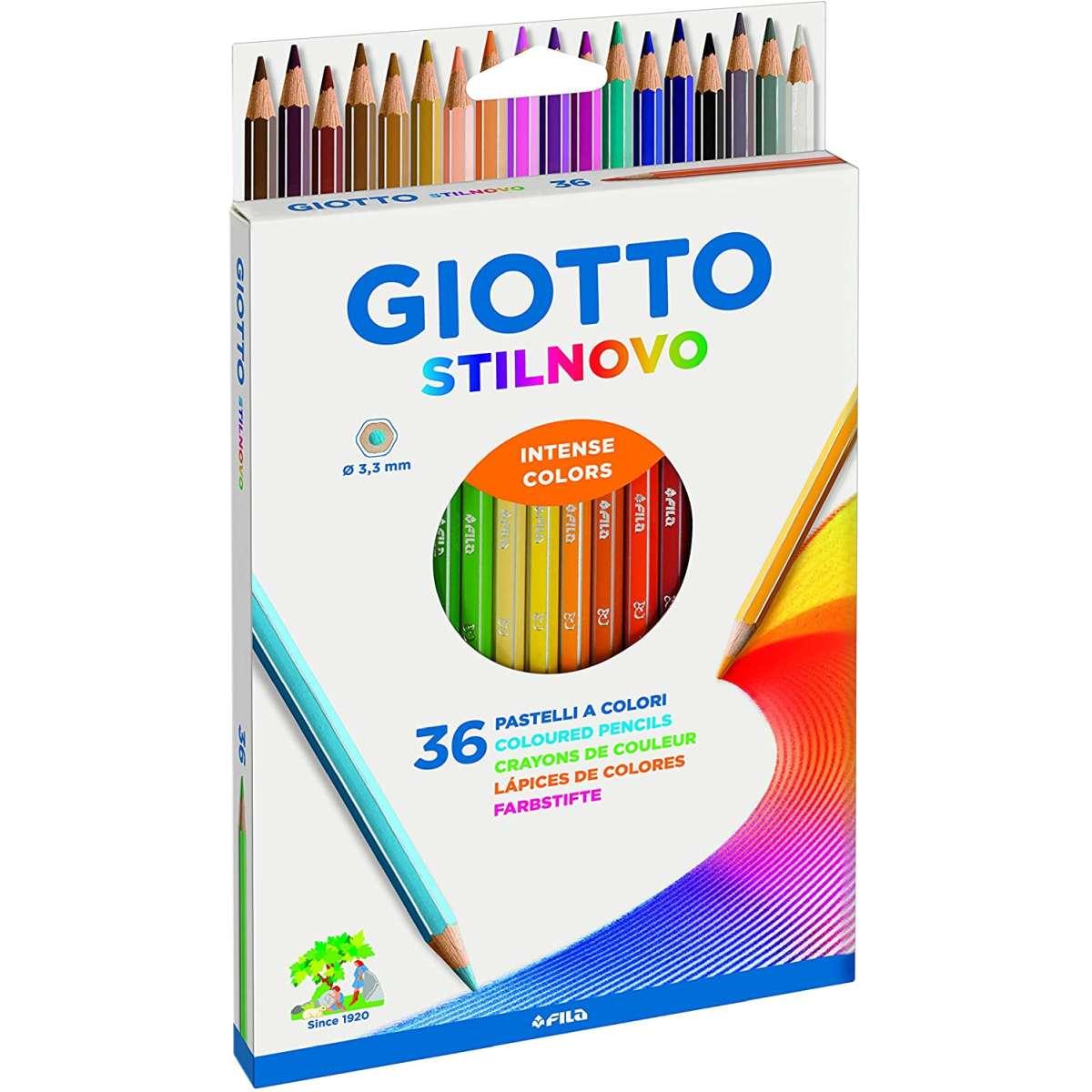 Pastelli giotto stilnovo - Ø 3,3 mm - 36 pz