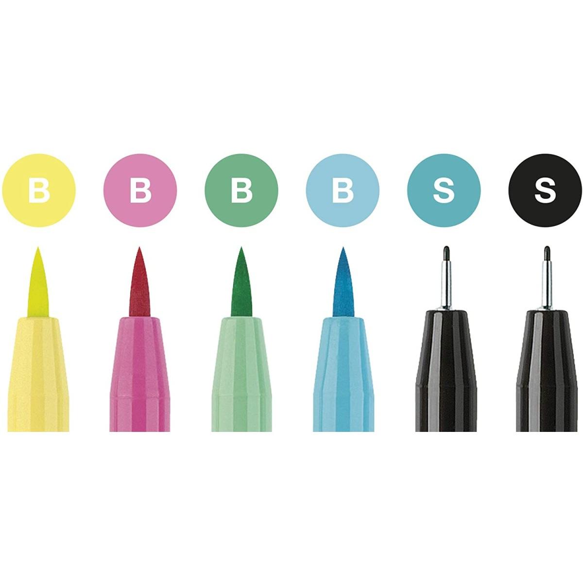 Faber-castell hand lettering set - 6 pitt artist pens - be unique, be brave, be yourself!