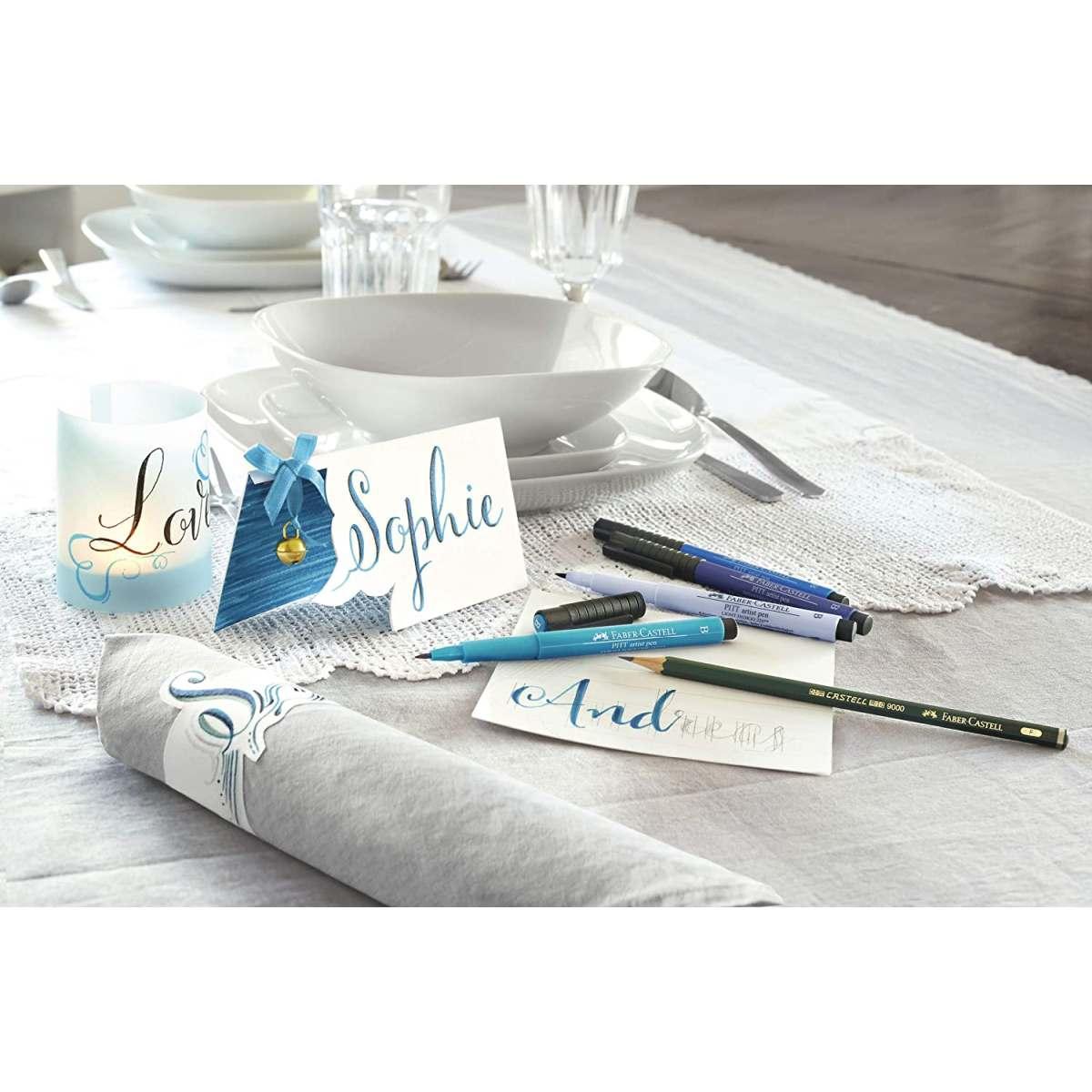 Faber-castell hand lettering set - 6 pitt artist pens - be unique, be brave, be yourself!