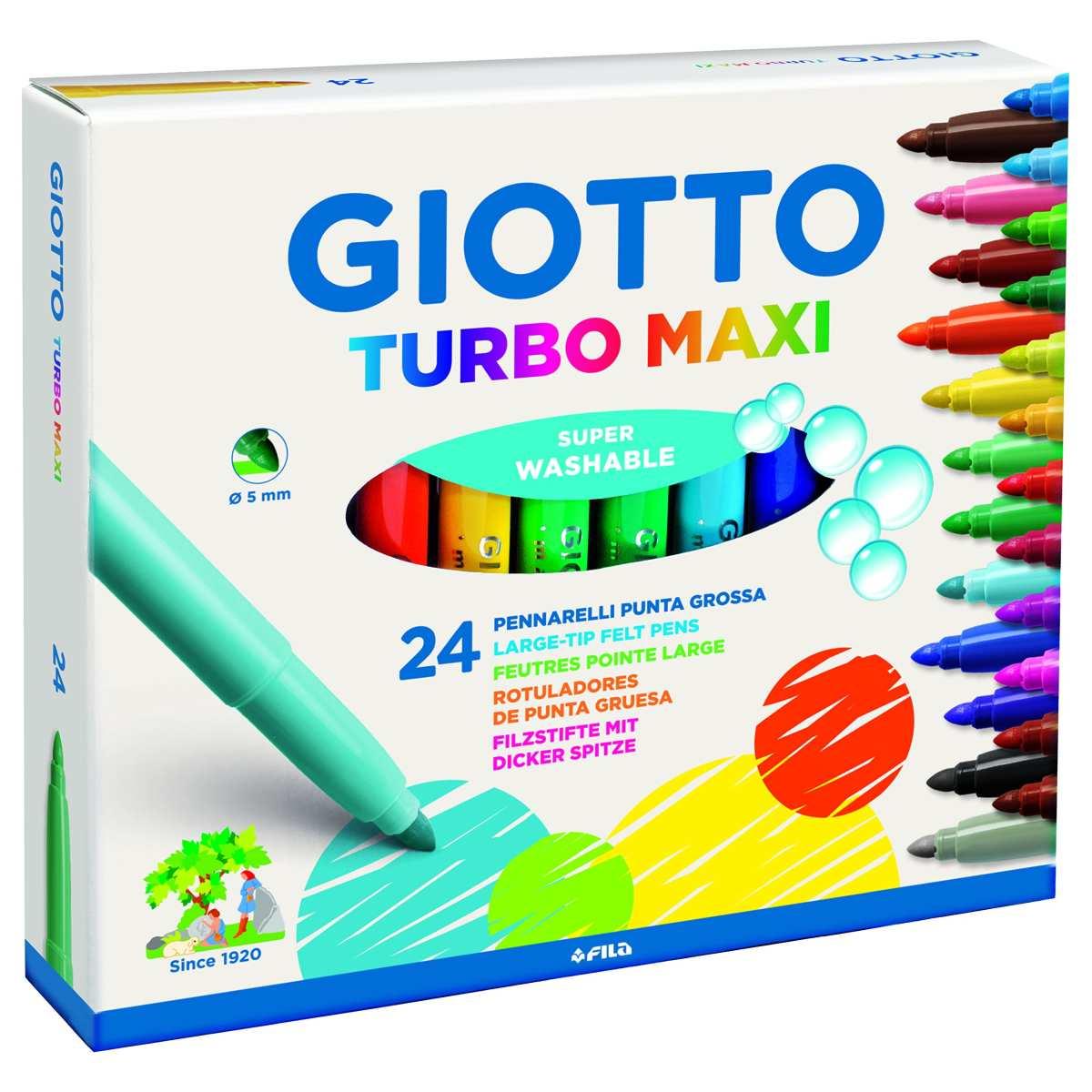 Pennarelli giotto turbo maxi - Ø 5 mm - 24 pz