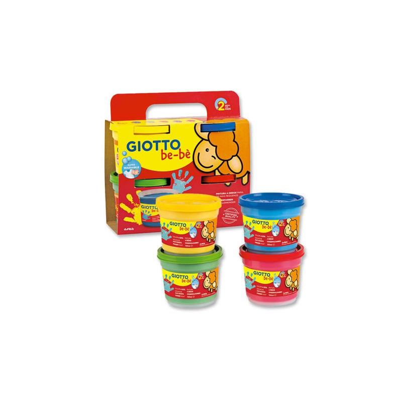 Giotto be-be' colori a dita - 4 x 150 ml