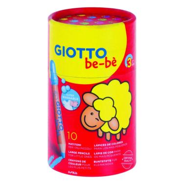 Giotto be-bÈ - barattolo da 10 pastelli colorati