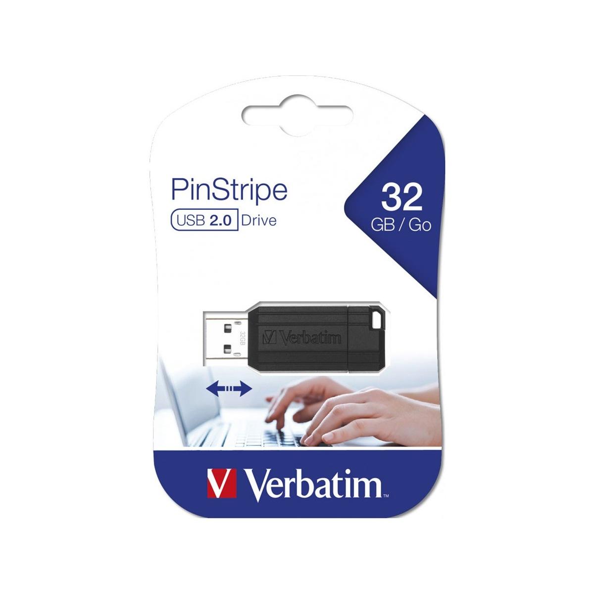 Verbatim - pen drive pinstripe usb 2.0 da 32gb